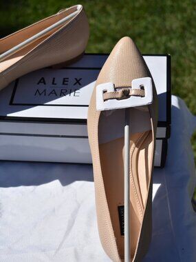 Alex Marie Rozlynn Pointed-Toe Slip-On Shoes – New Nude